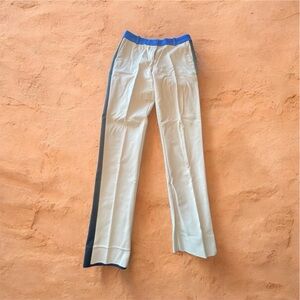 kate spade Cream Pants with Blue and Black Accents